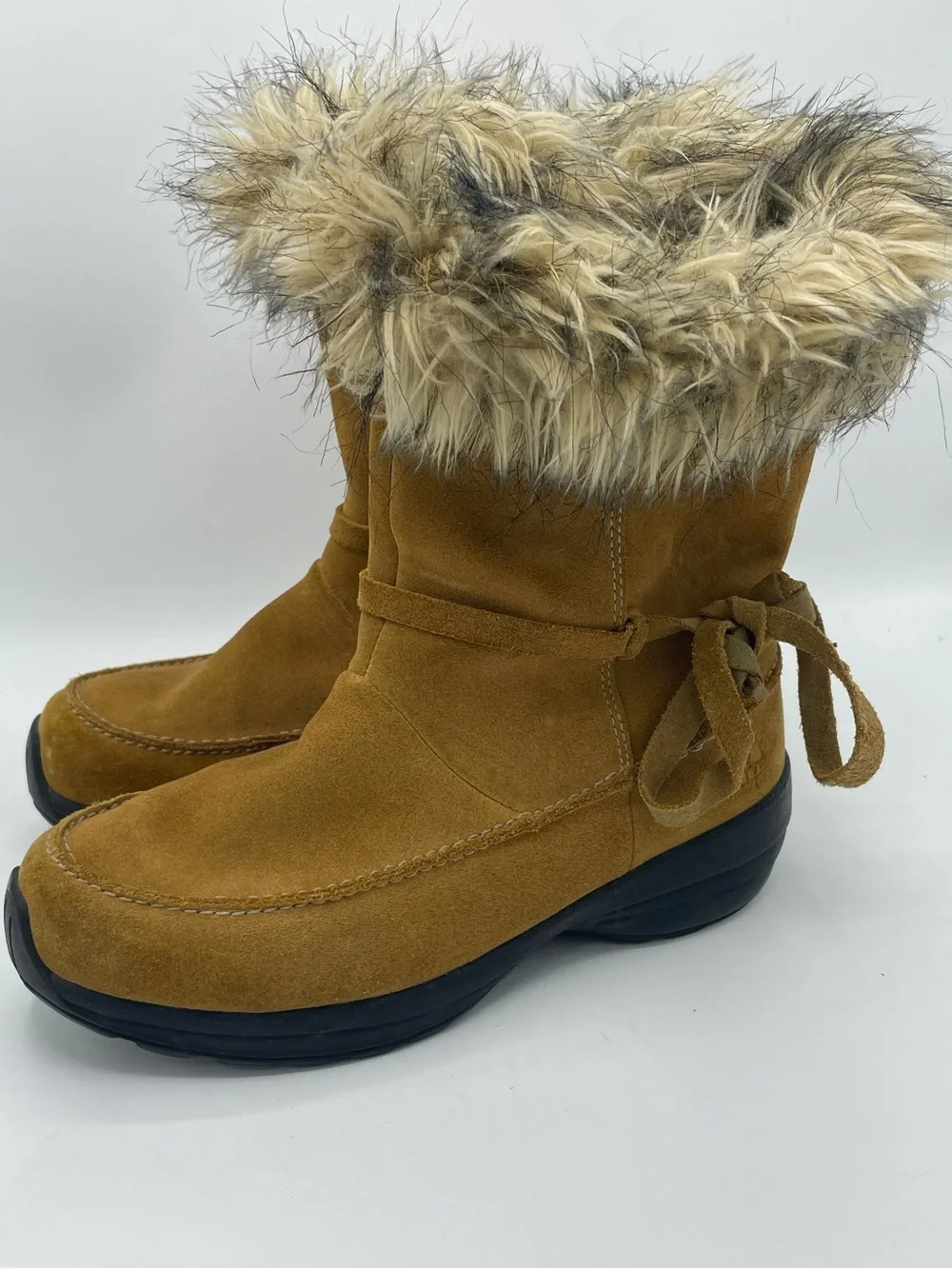 Sorel Northern Lite Tall Suede Zip Boot in Mustard.